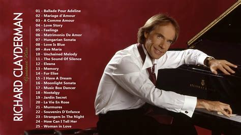 richard clayderman youtube|richard clayderman best songs.